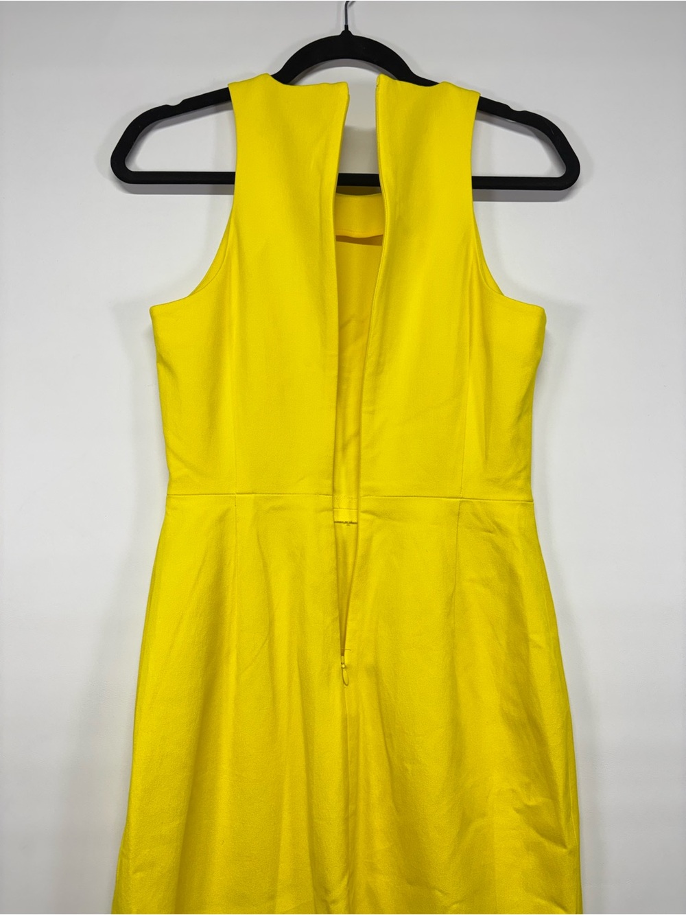 ✨Banana Republic Bright Yellow Midi Sheath Dress Size 2 - Picture 8 of 13
